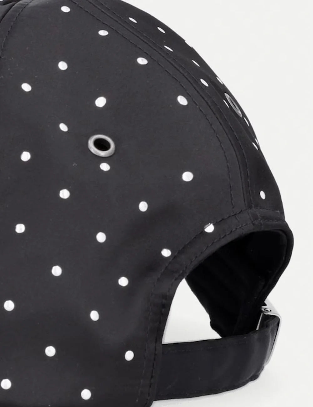 Kurt Geiger London Kurt cap black cotton me gold metal logo &amp; eagle head back view