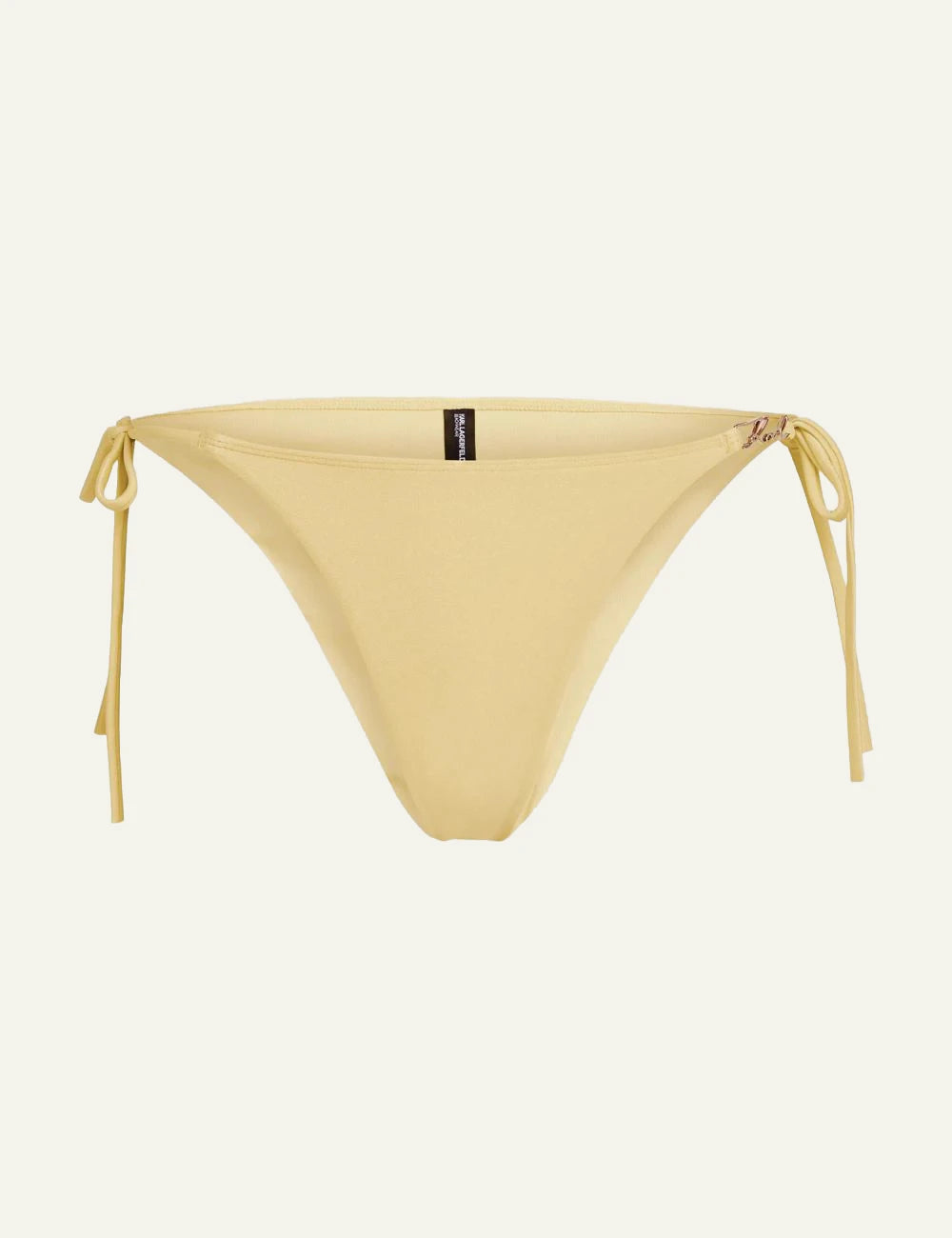 Karl Lagerfeld Bikini Bottom Yellow back flat view