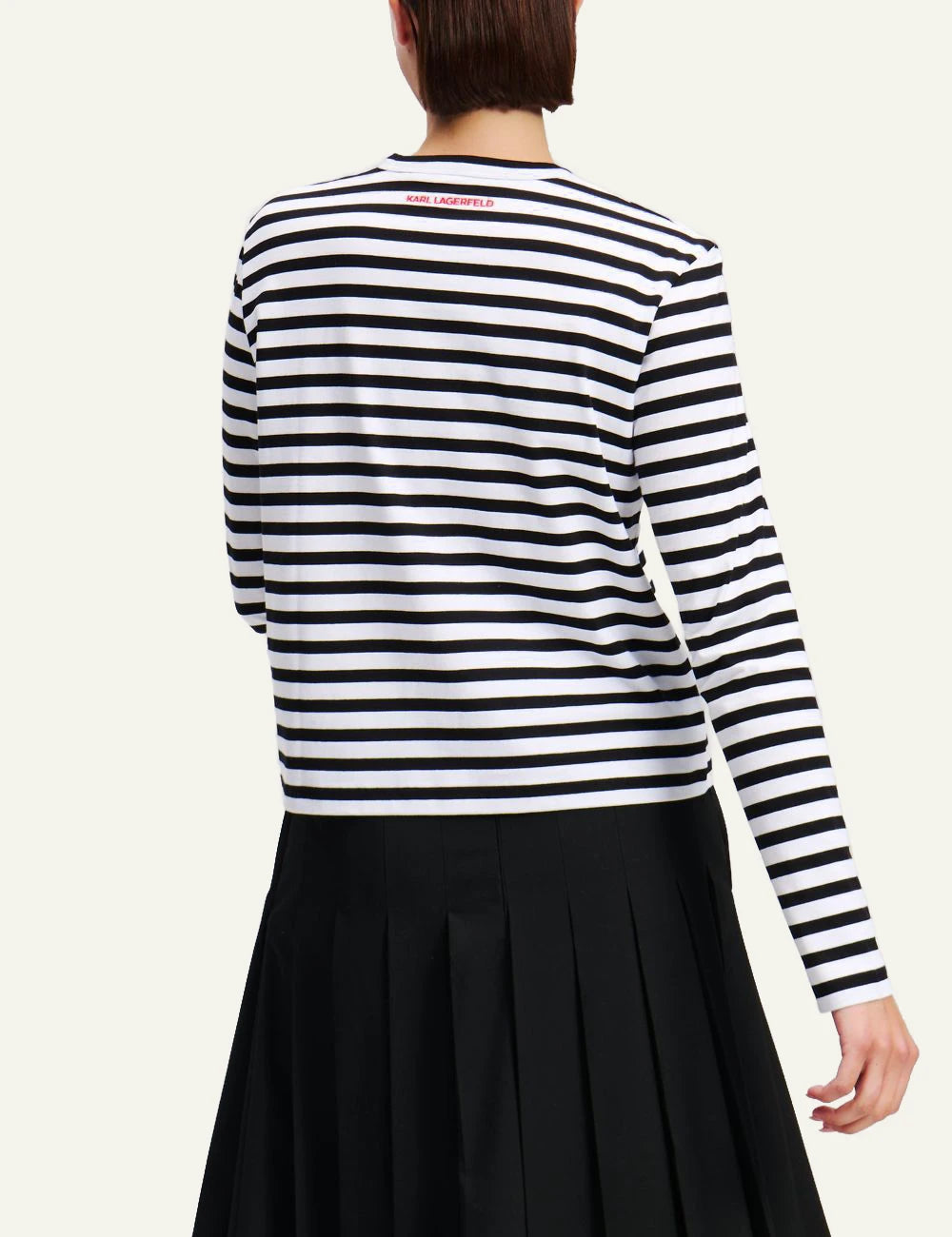 Karl Lagerfeld IKON Blouse striped black white back