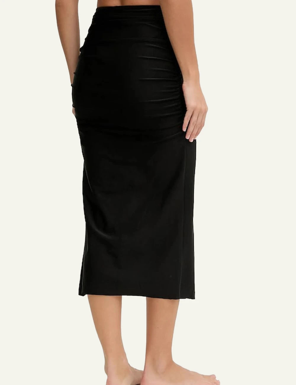 Karl Lagerfeld pareo skirt black back view