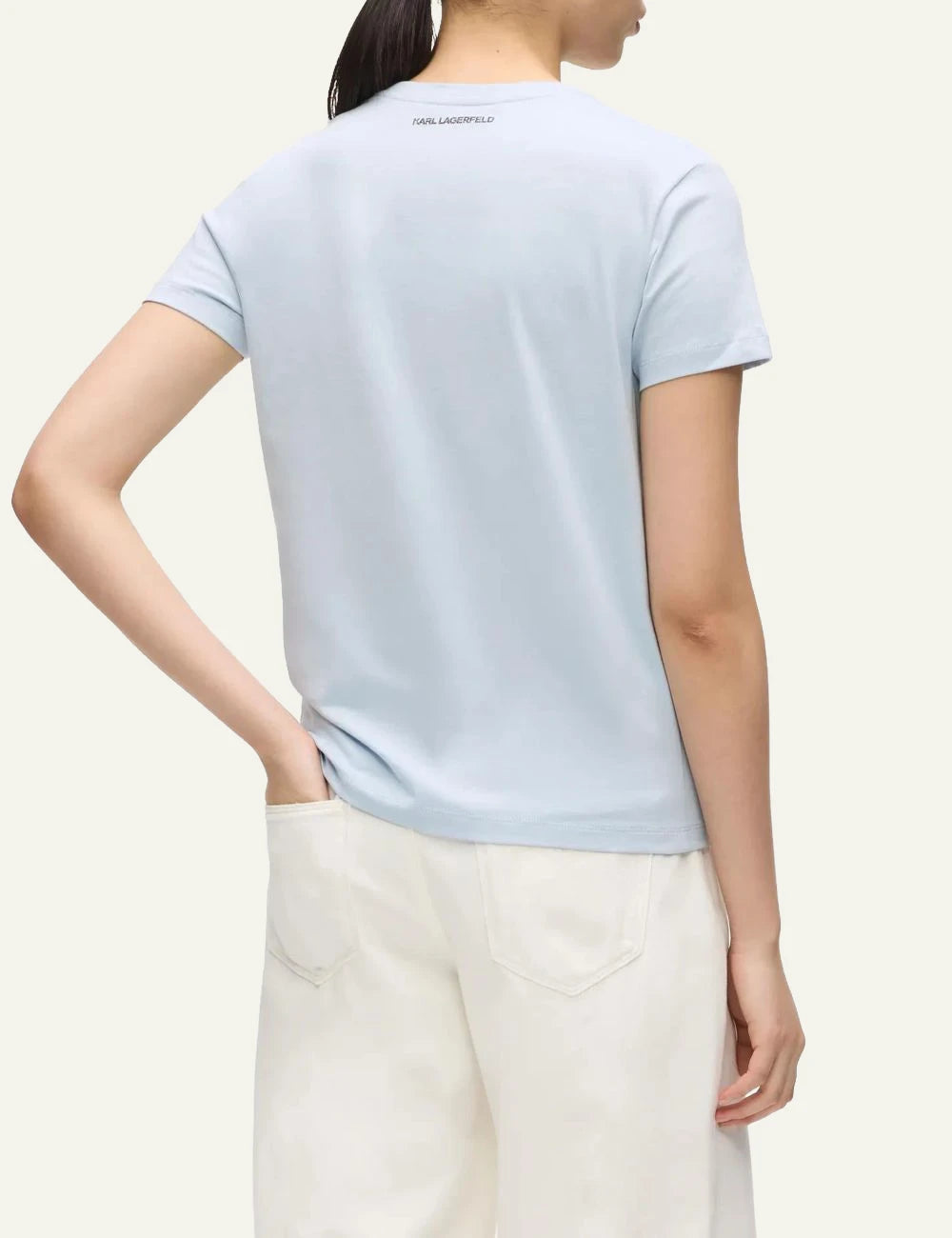 Karl Lagerfeld Rue St Guillaume TShirt Light Blue Back