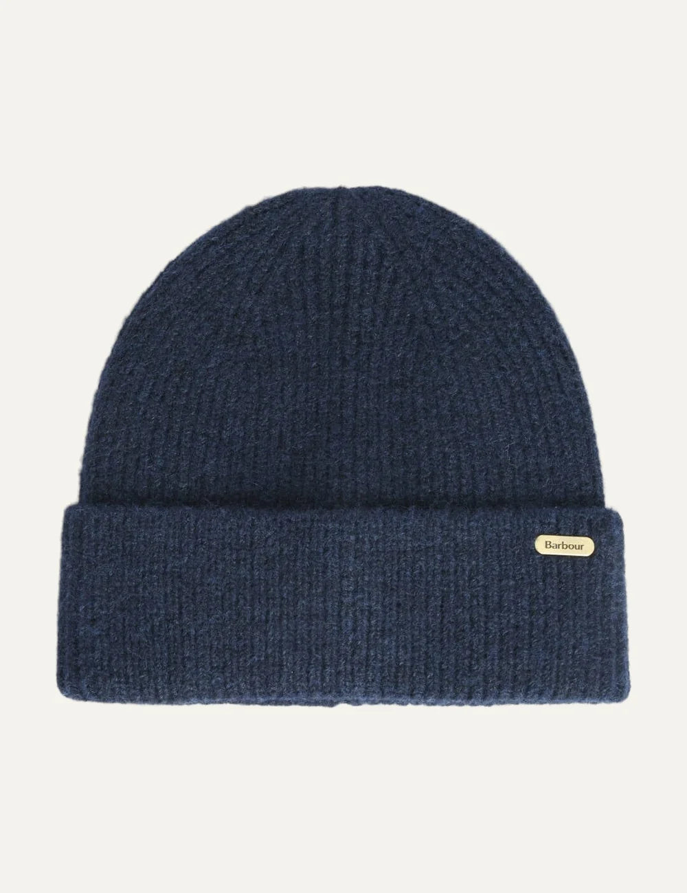 Barbour women Olivia beanie and scarf gift set with navy beanie and red blue green tartan 