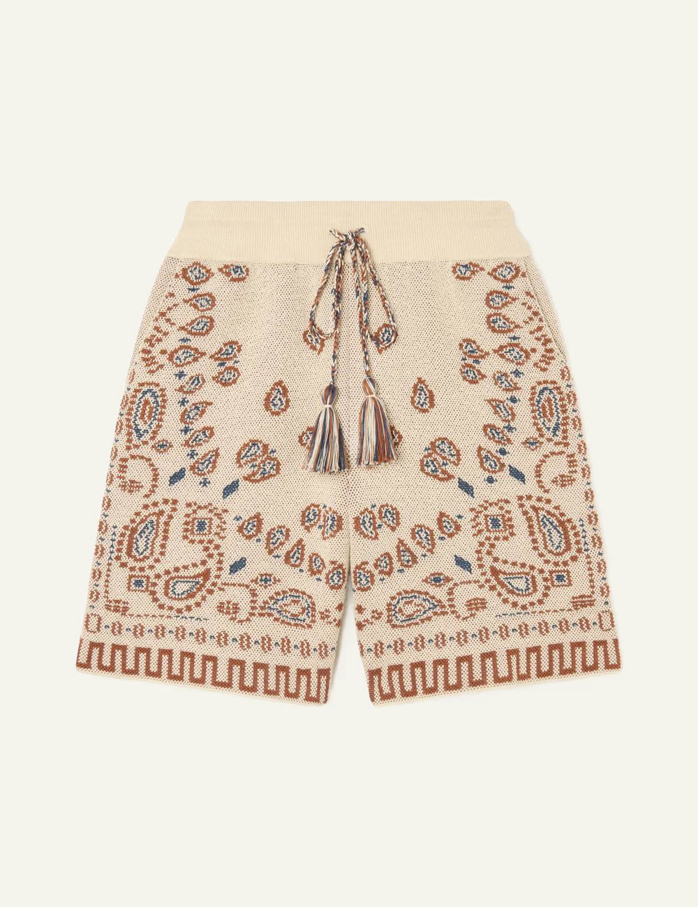 Ανδρική Alanui bandana bermuda cotton jacquard μπροστινή όψη