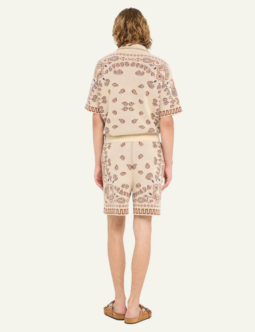 Ανδρική Alanui bandana bermuda πίσω όψη all over pattern