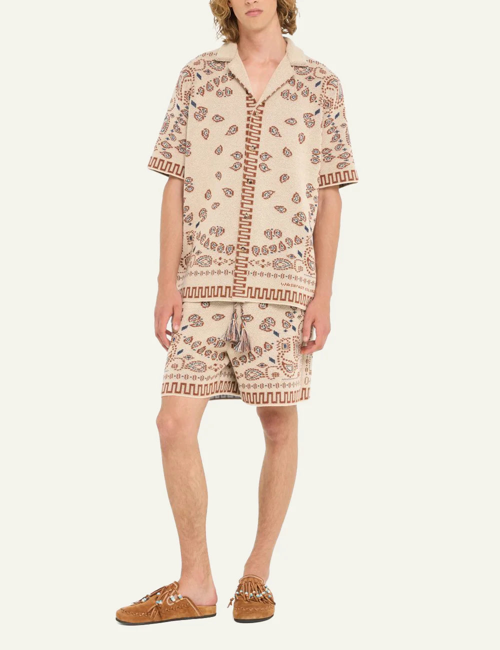 Ανδρικό Alanui bandana shirt worn look με bermuda total set