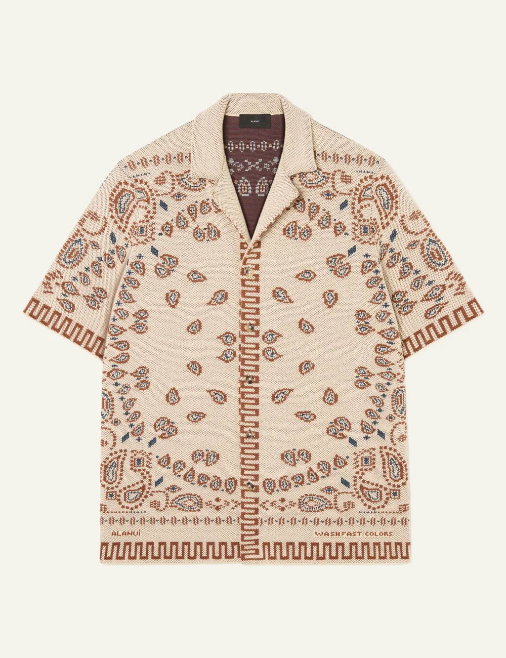 Ανδρικό Alanui bandana shirt cotton jacquard μπροστινή όψη