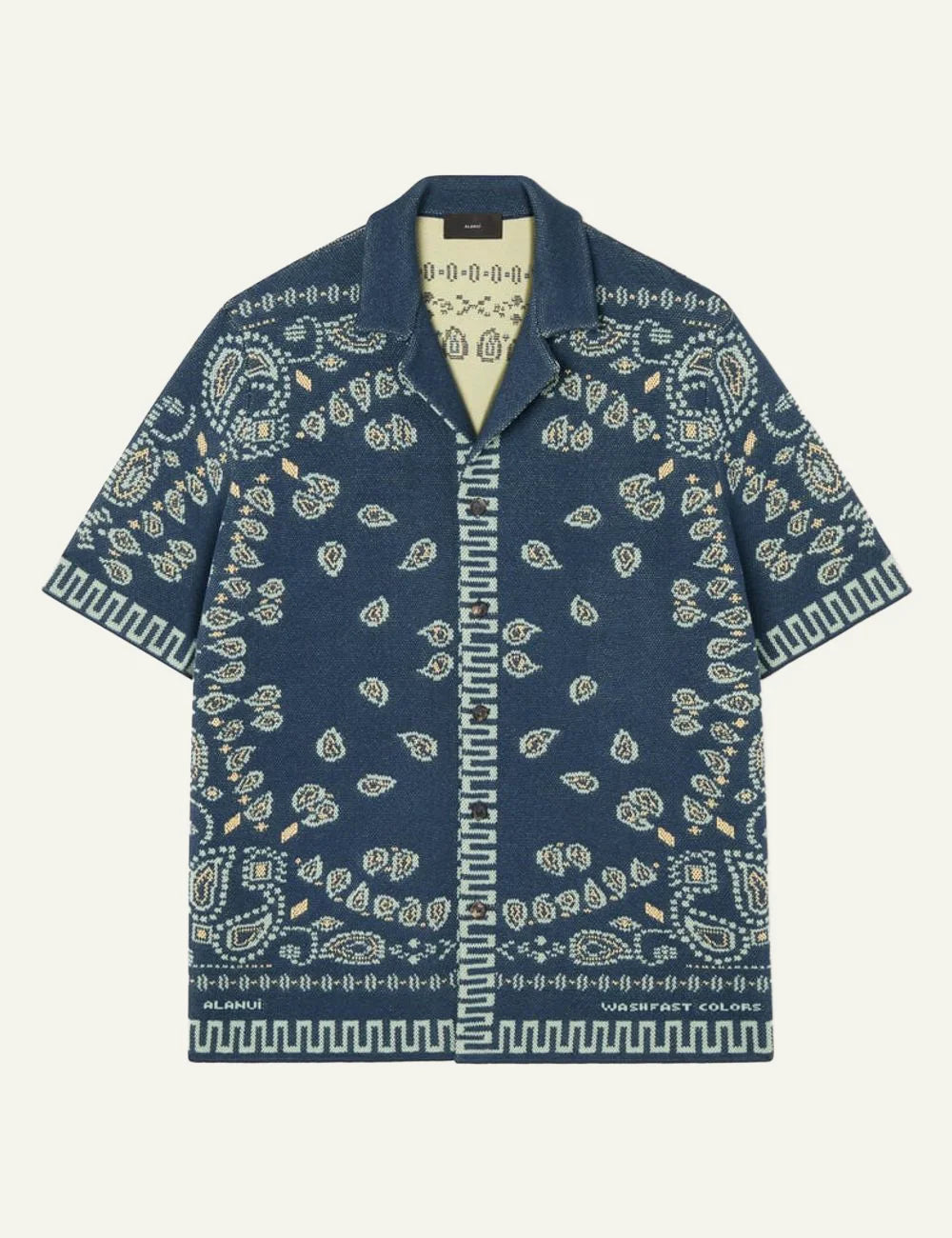 Ανδρικό Alanui bandana shirt cotton jacquard μπροστινή όψη
