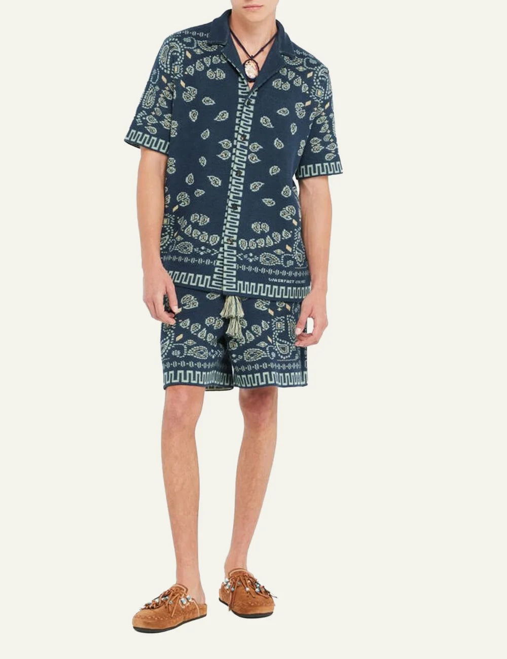 Ανδρικό Alanui bandana shirt worn look με bermuda total set