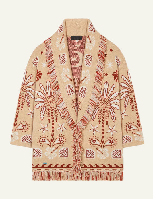 Γυναικεία Alanui cardigan island pattern μπροστινή όψη