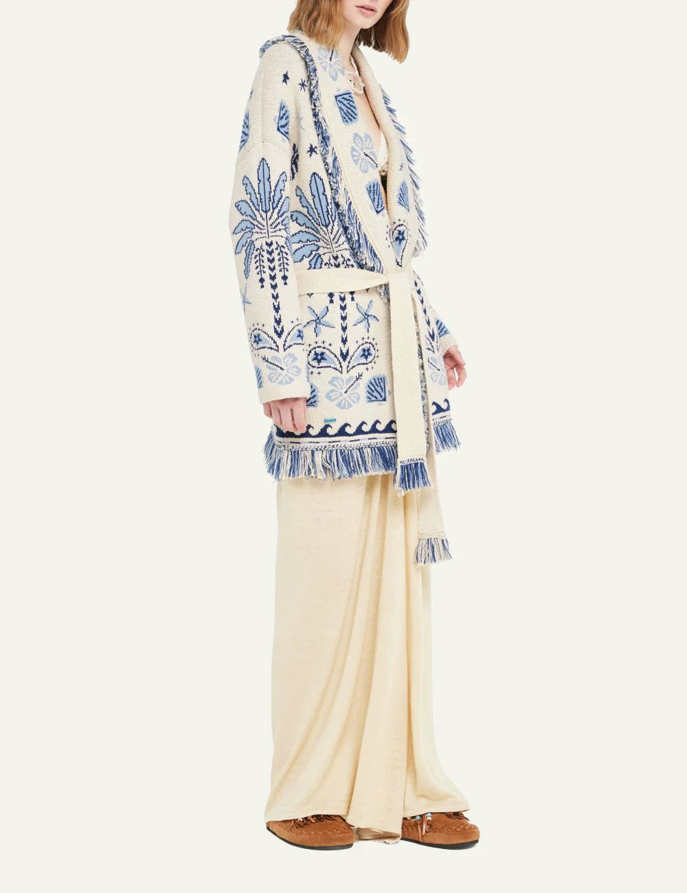 Γυναικεία Alanui cardigan πλαϊνή όψη με ζώνη