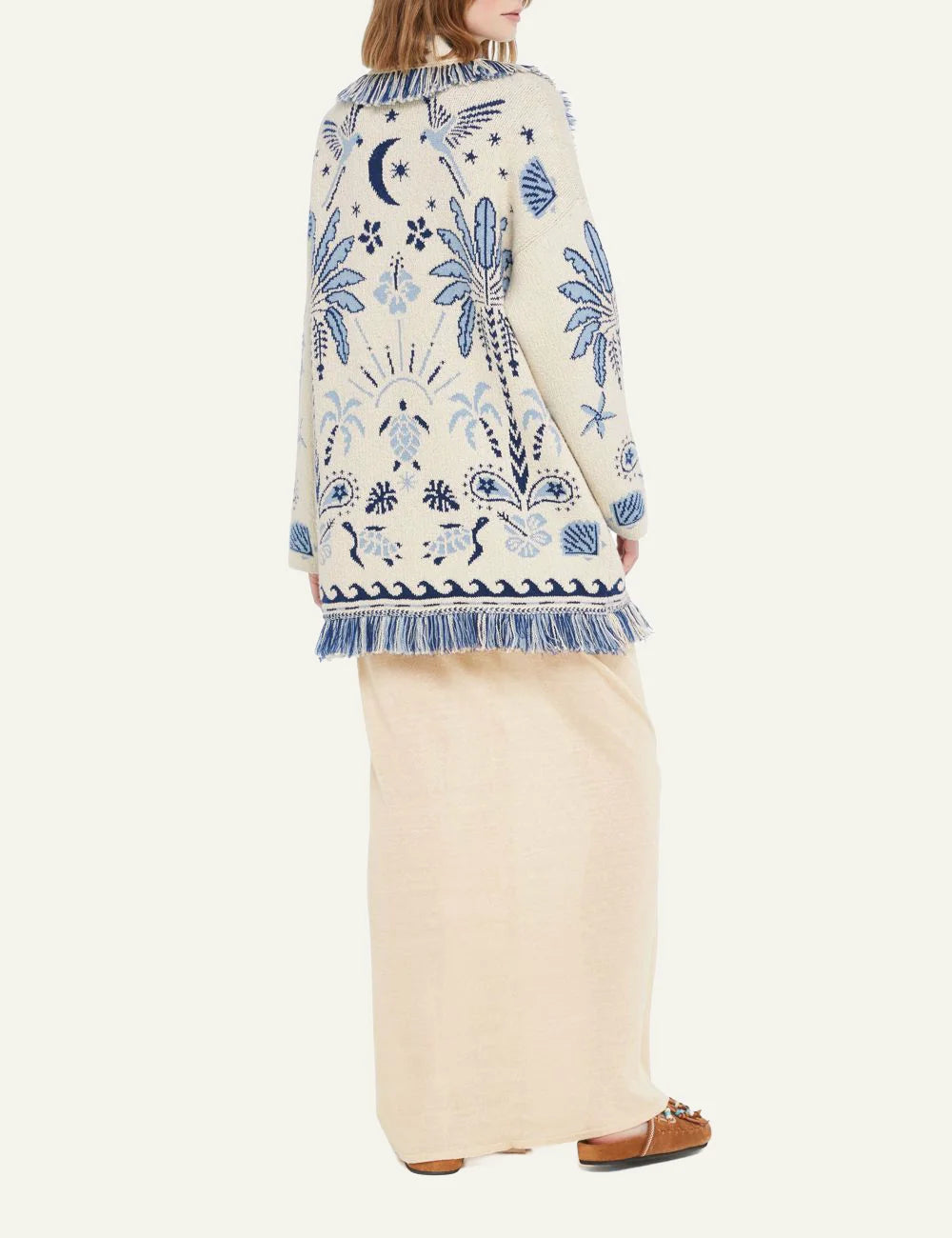 Γυναικεία Alanui cardigan πίσω όψη island jacquard