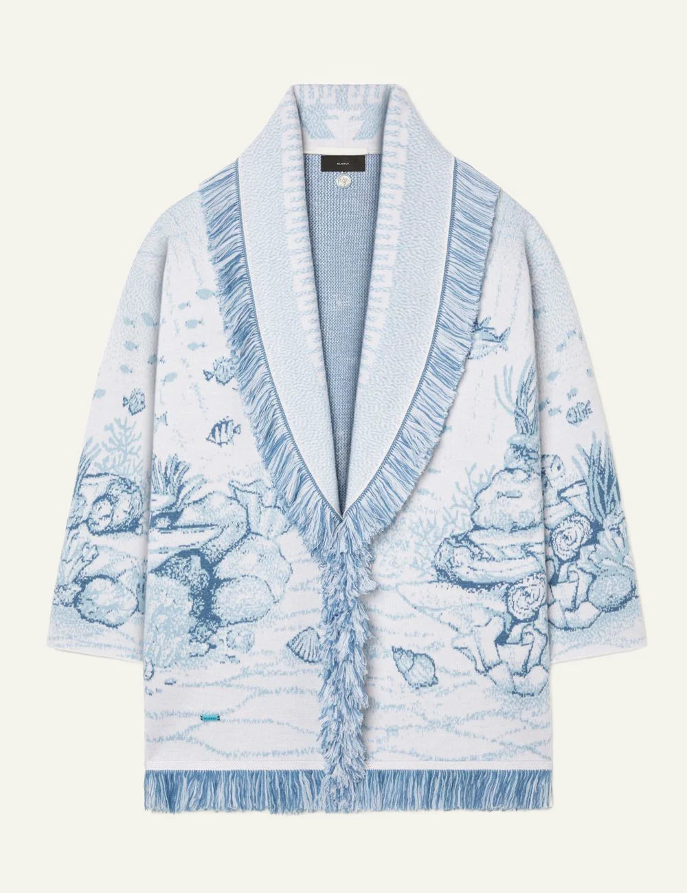 Γυναικεία Alanui Deep In The Ocean Cardigan προϊόν flat lay μπροστά