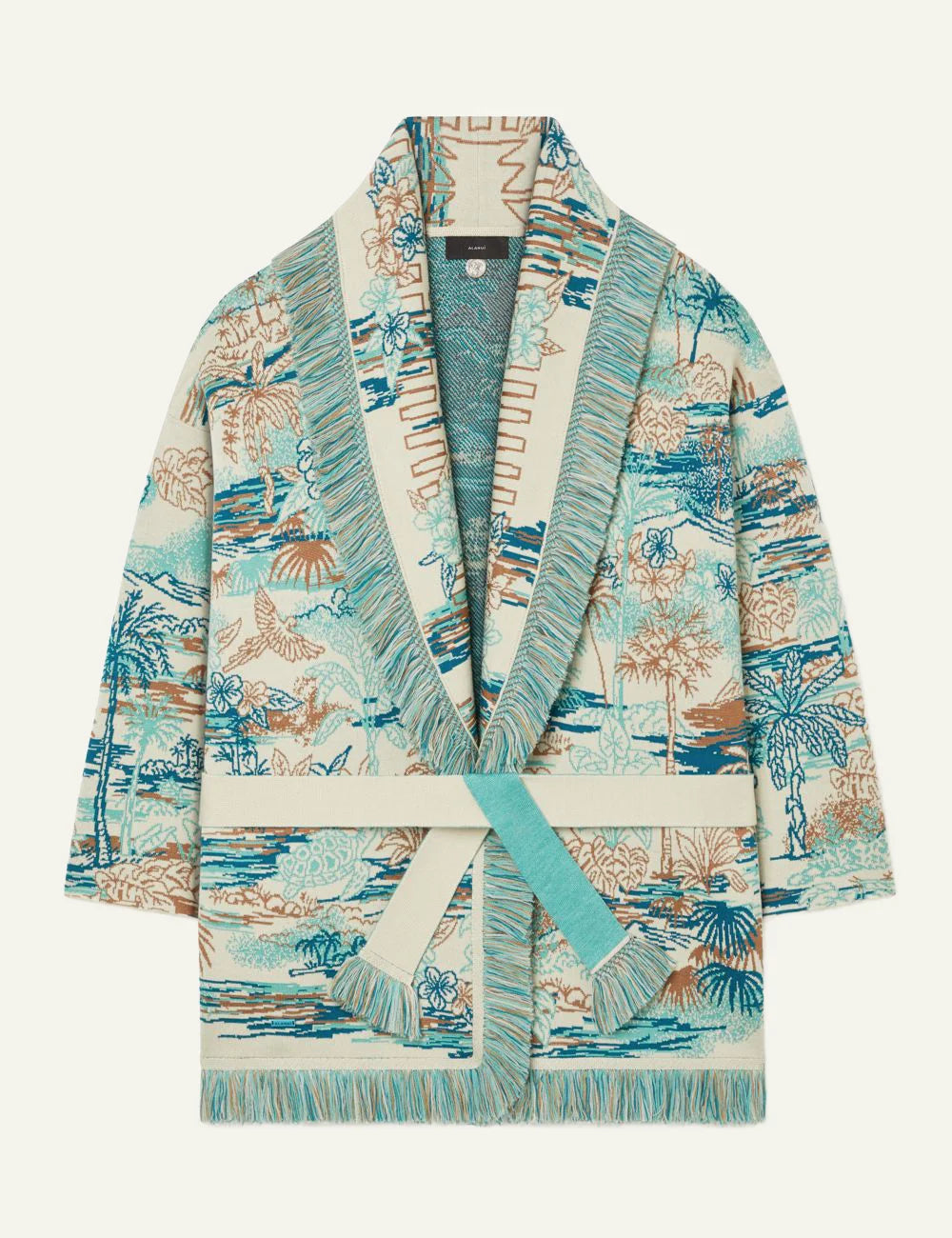 Γυναικεία Alanui Lost in the Blue cardigan με ζώνη δεσίματος