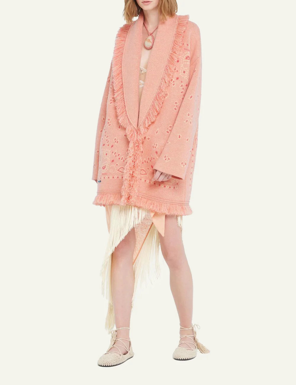 Γυναικεία Alanui bandana cardigan πλαϊνή όψη icon fit