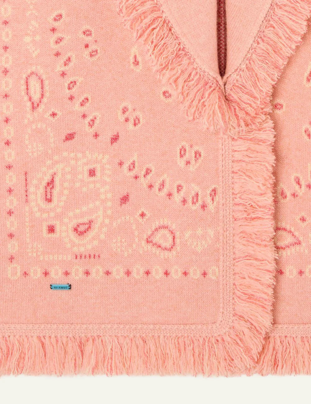 Γυναικεία Alanui bandana cardigan λεπτομέρεια fringes και pattern