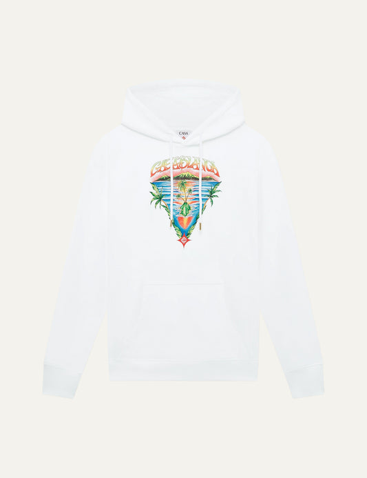 CASABLANCA Innocence Triangle Long Sleeve Hooded Sweatshirt