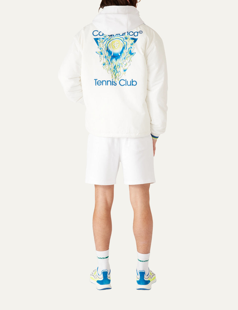 Casablanca Tennis Club coach jacket back view printed logo
