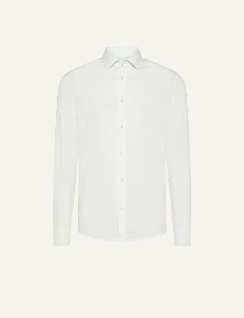 Cruna Manhattan white technical shirt front view