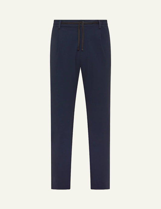 Cruna Mitte navy technical trousers front view