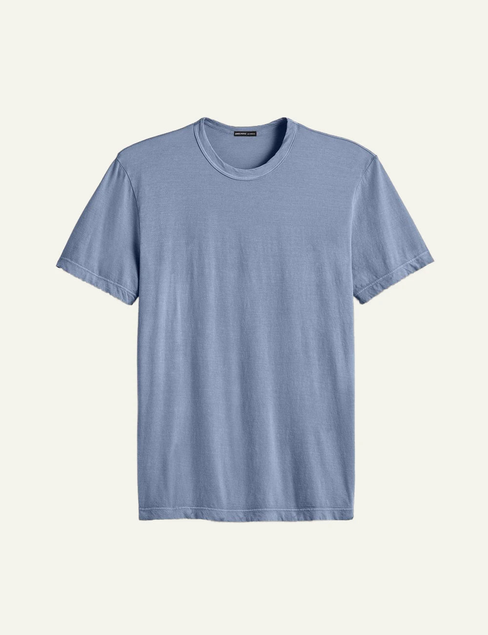 Ανδρικό James Perse t-shirt γαλάζιο cotton jersey classic fit front view
