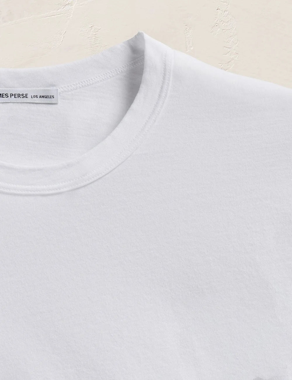 James Perse white T-shirt crew neck detail soft cotton