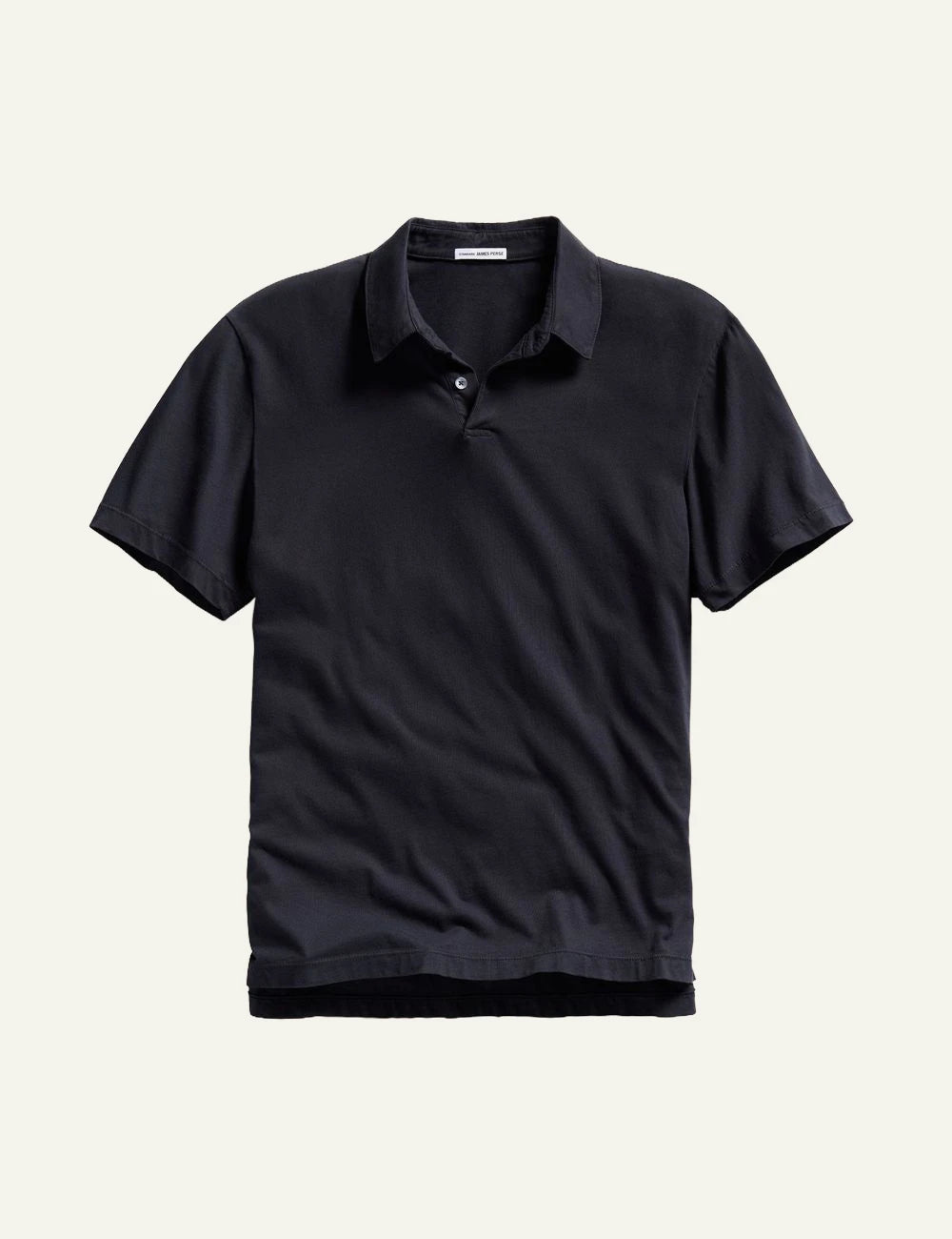 Ανδρικό James Perse polo μπλε sueded cotton jersey front view
