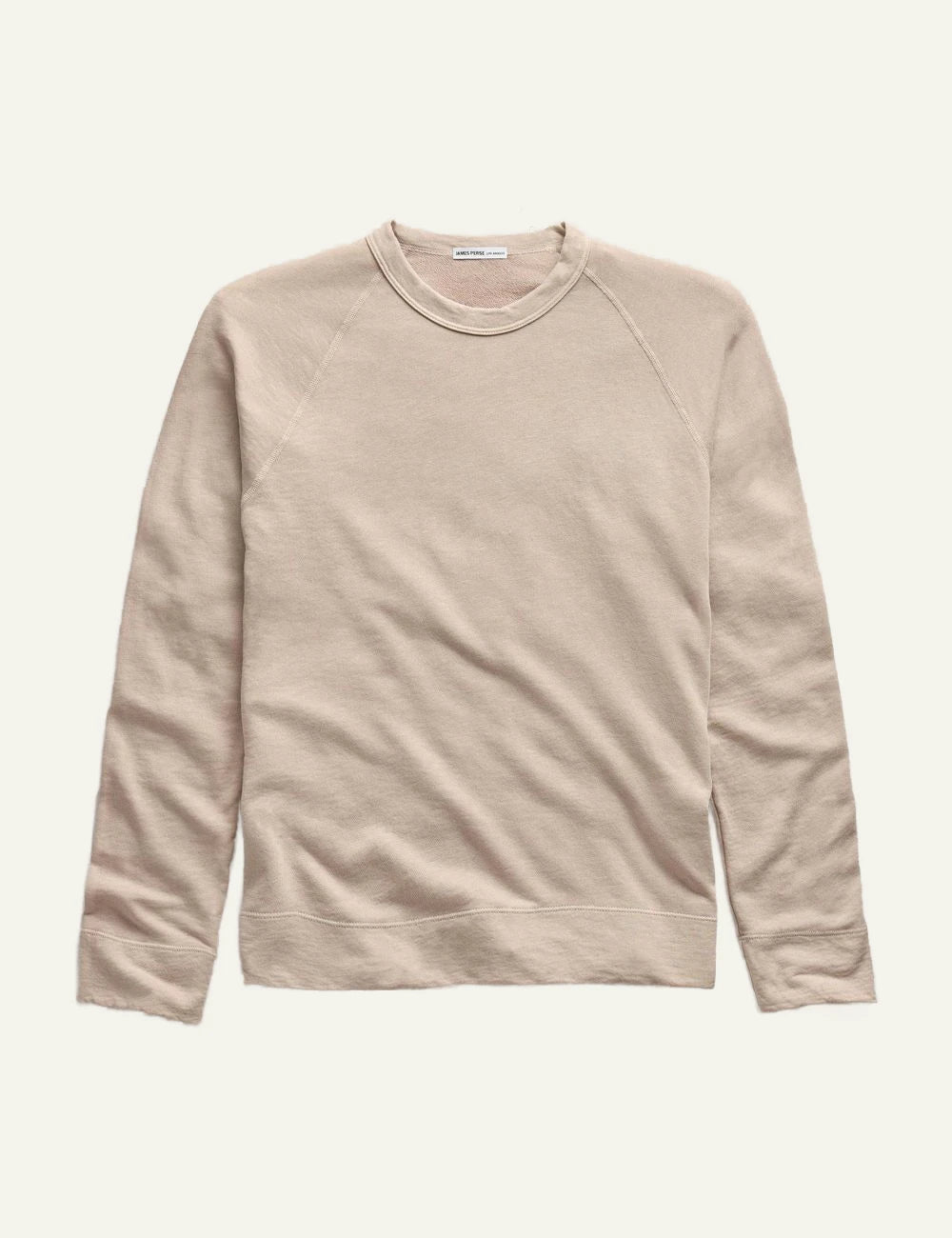 Ανδρικό James Perse sweatshirt stone Supima cotton terry front view
