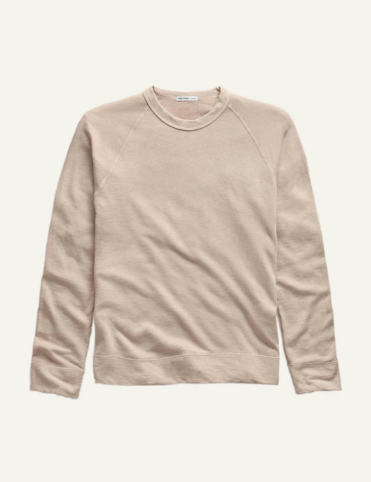 Ανδρικό James Perse sweatshirt stone Supima cotton terry front view