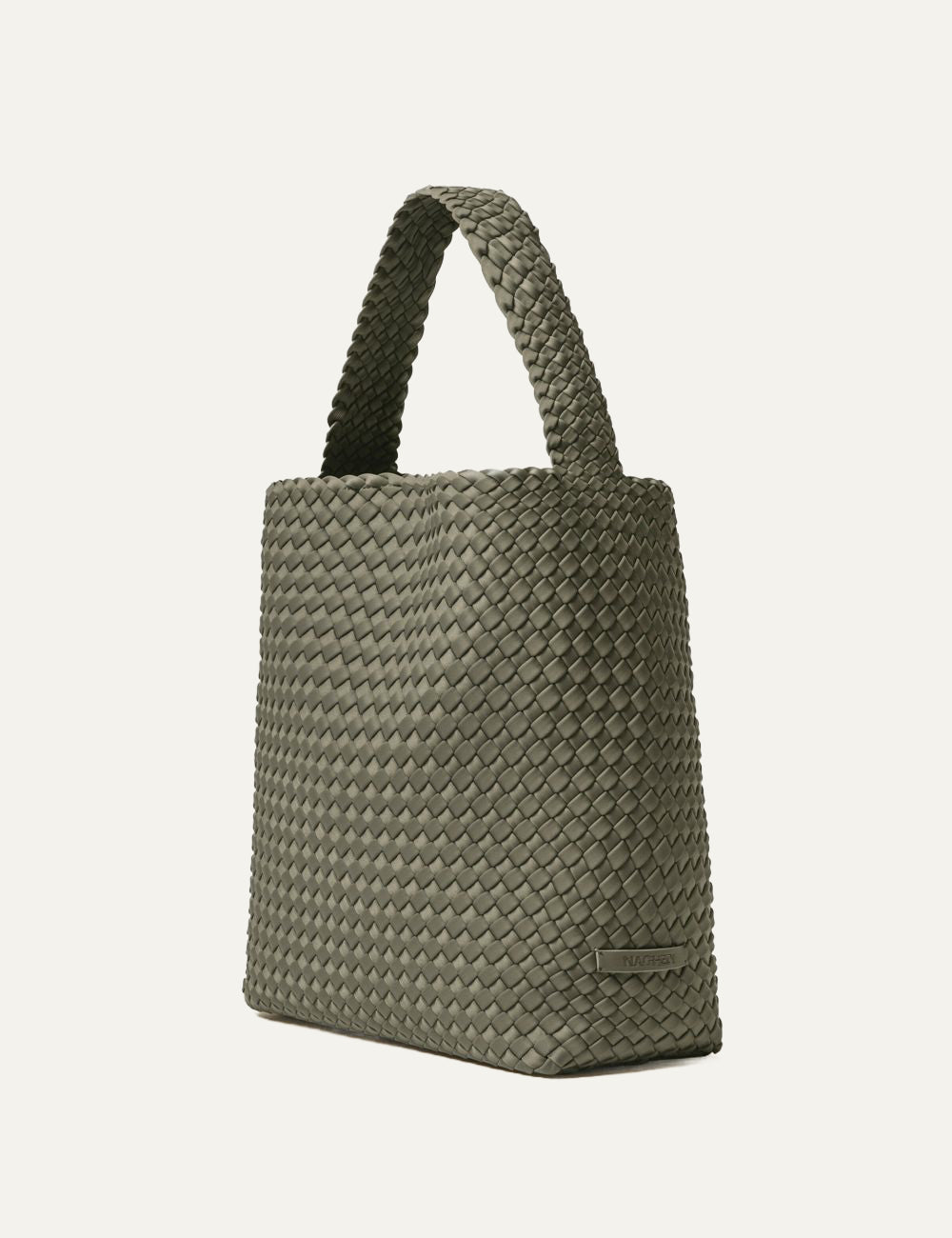 Γυναικεία Naghedi Nomad Medium Hobo Olea side view handwoven texture