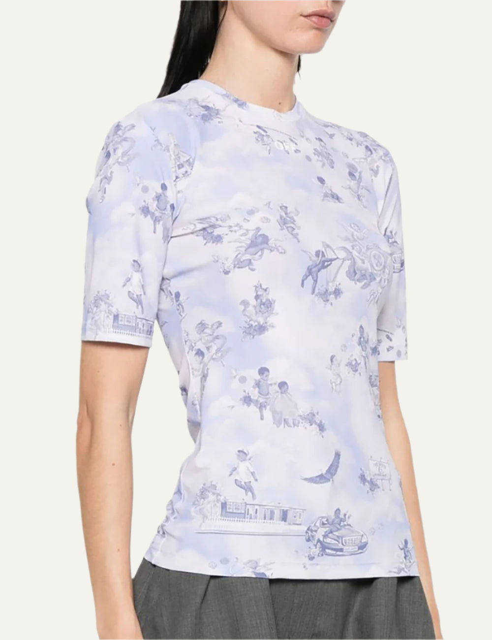 OFF WHITE OFF FRESCO SEC SKIN S/S CREW