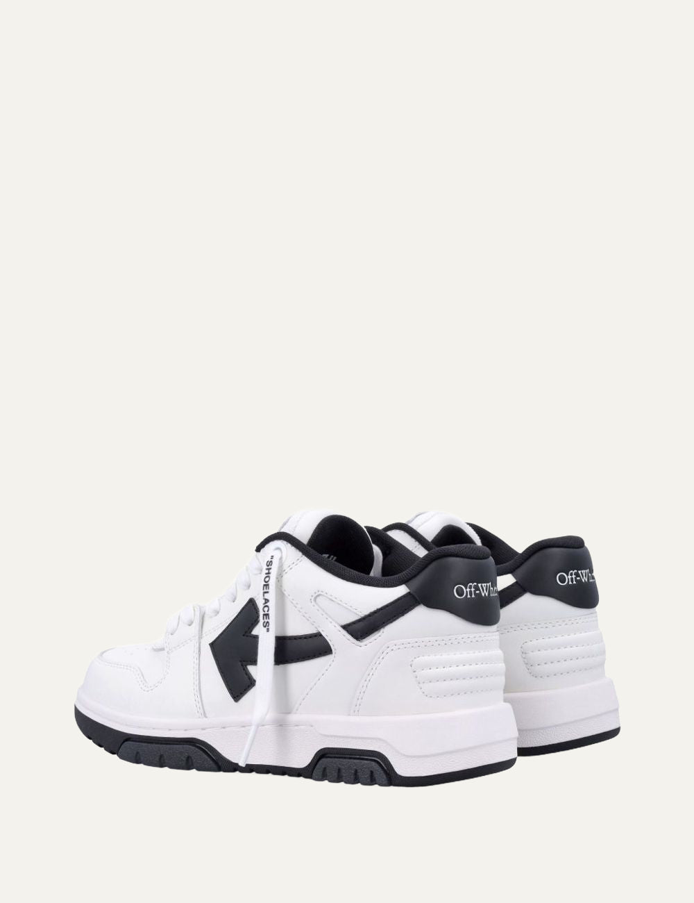 Off-White urban luxury sneakers με branded heel counter και premium leather