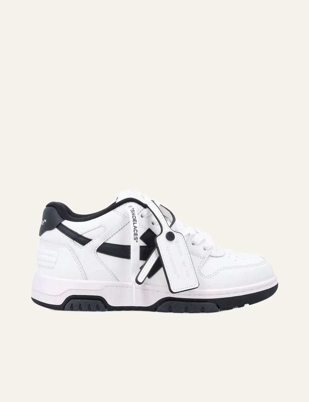 Off-White γυναικεία sneakers white black με signature arrow motif και chunky sole