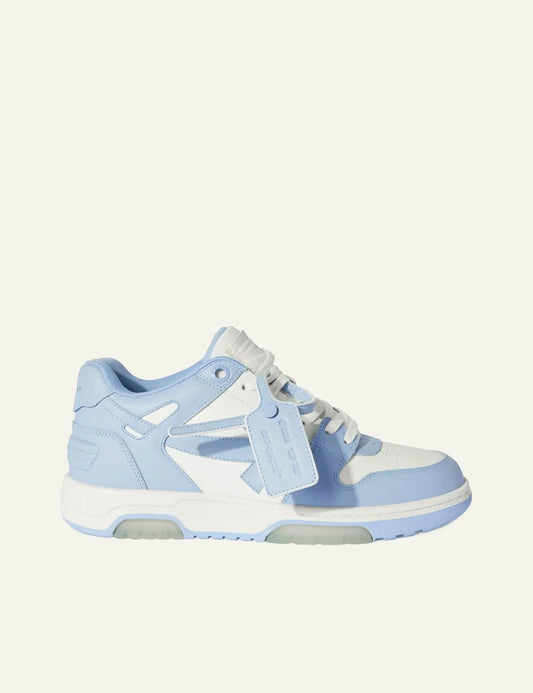 Off-White Out Of Office sneakers white light blue σε side όψη