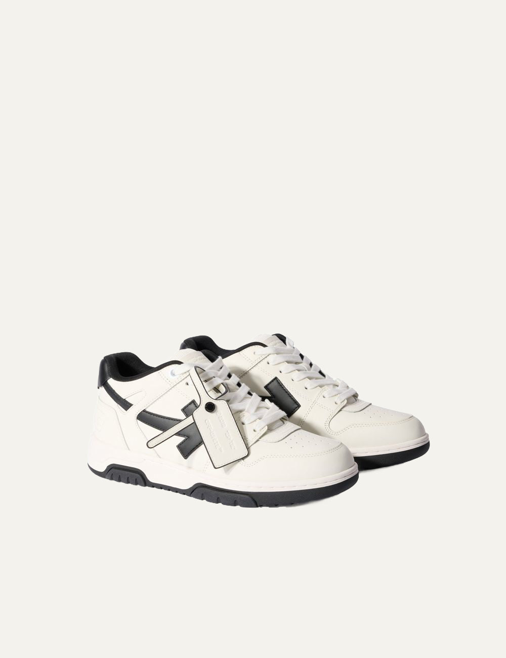 Off-White sneakers white black με signature arrow motif και Zip Tie tag