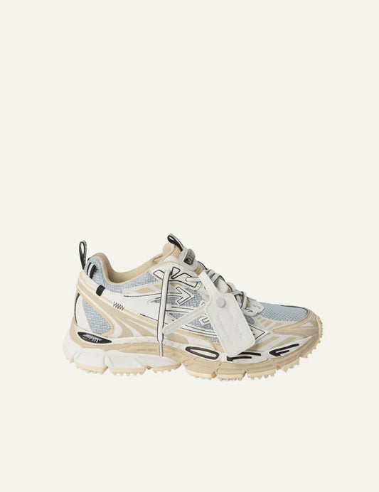 Ανδρικά Off-White sneakers beige technical mesh trail side view