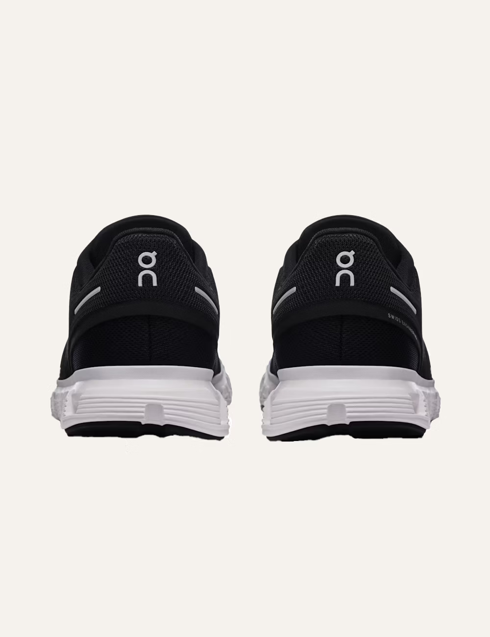 On Cloud sneakers black heel back detail