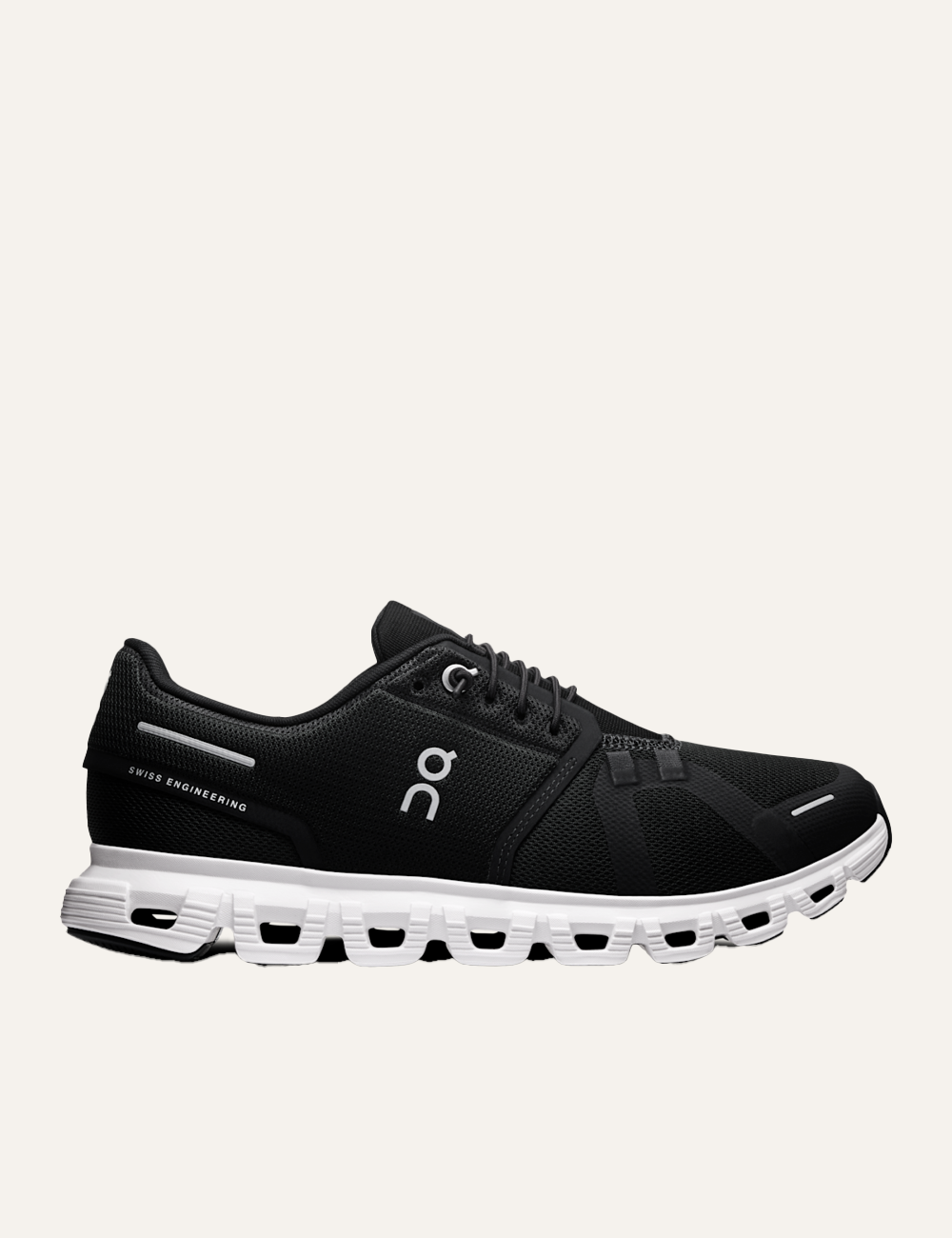 On Cloud sneakers black opposite side view