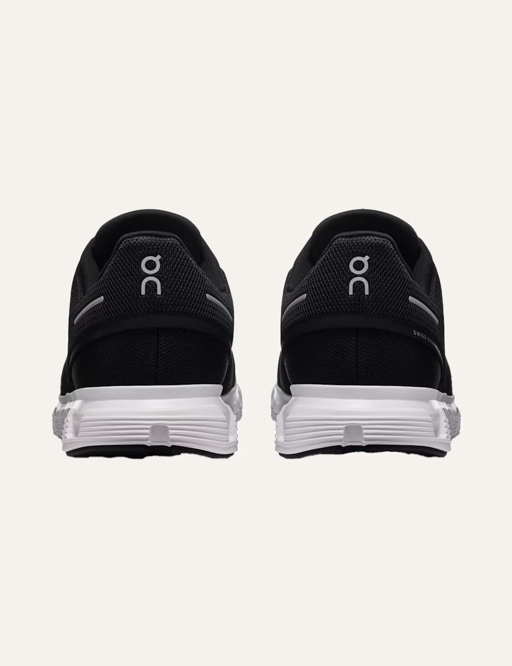On Cloud sneakers black heel back detail