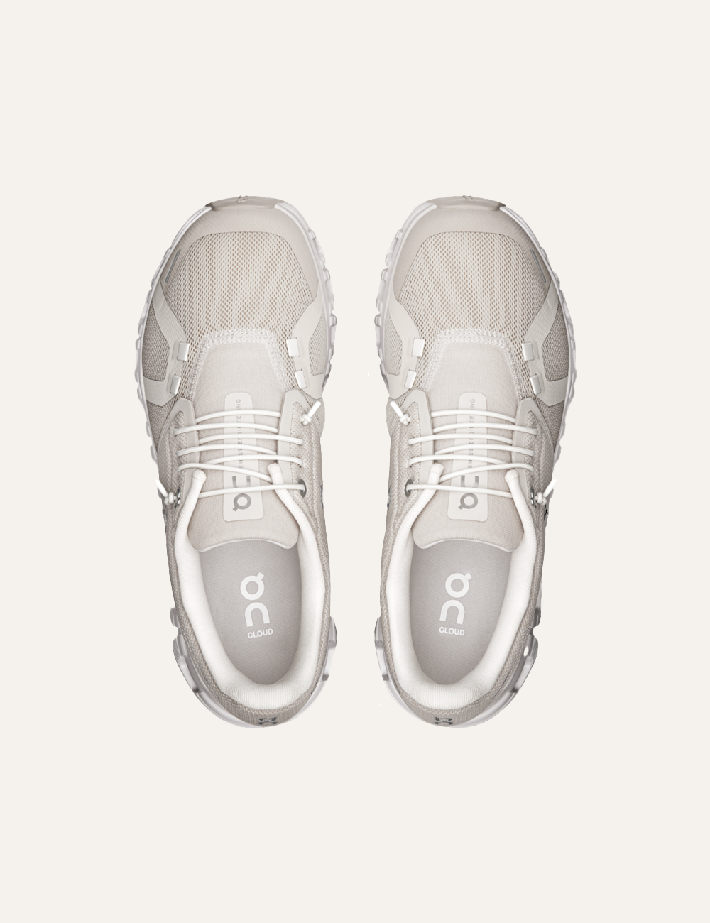 On Cloud sneakers light beige top view