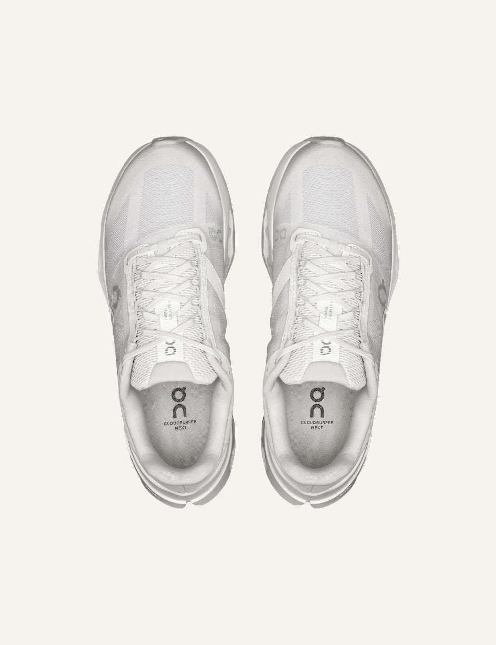 On Cloudcoast sneakers white  top view