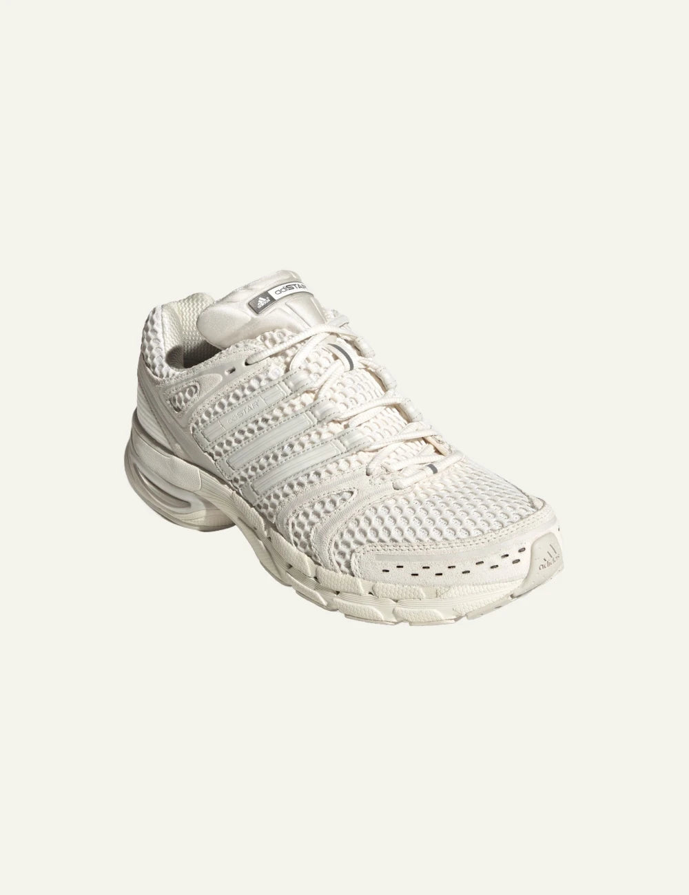 Adidas Originals Adistar Control 5 women's grey mesh and leather sneakers front angle view