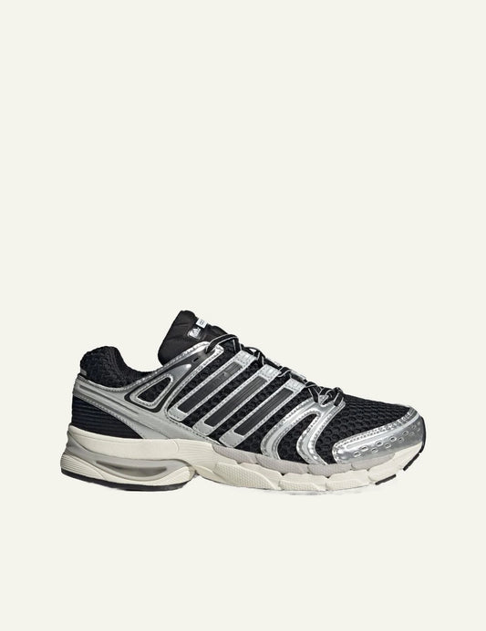 Adidas Originals sneakers core black silver metallic grey one side view