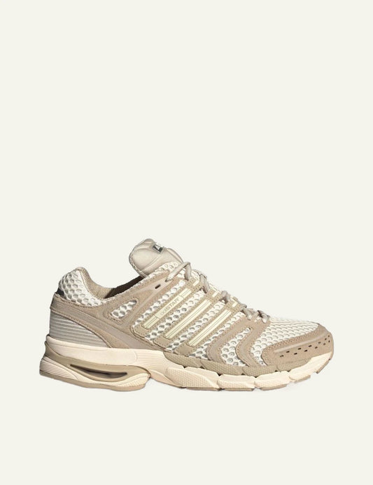 adidas Adistar Control 5 beige mesh and leather sneakers