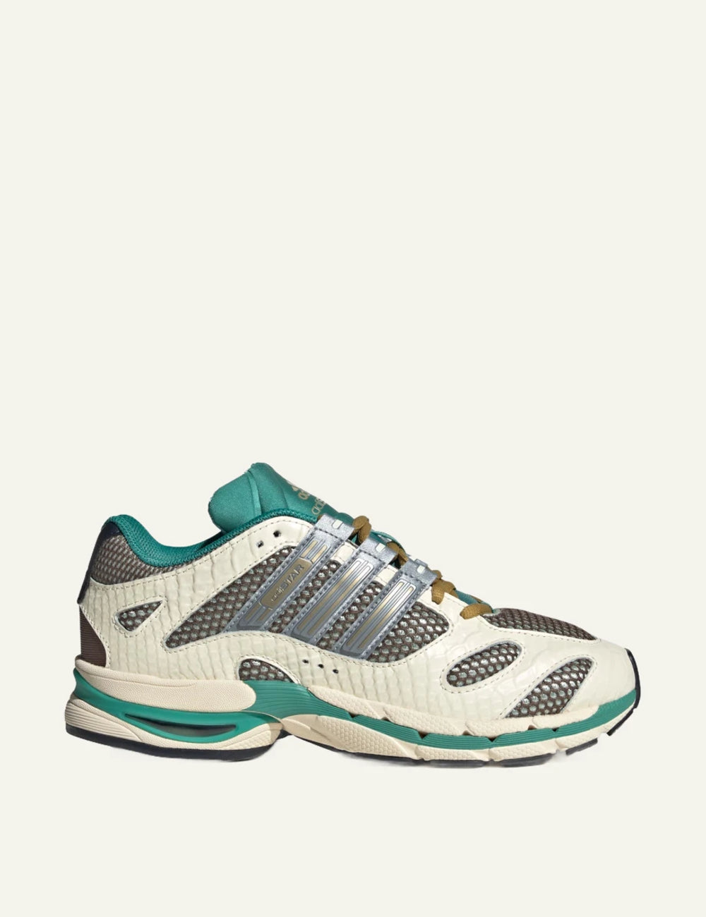 adidas Adistar MLD sneakers linen green tech grey side view