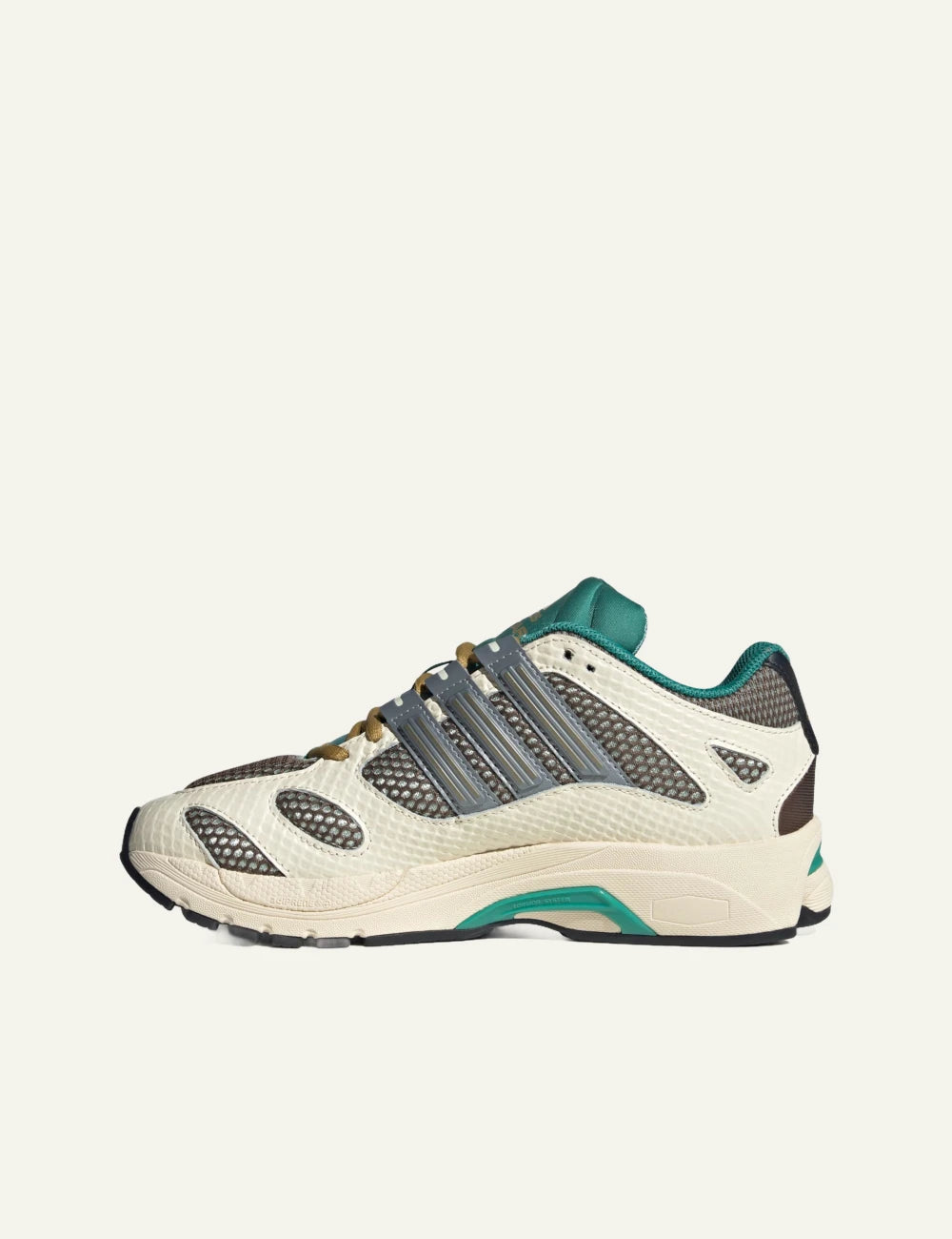 adidas Adistar MLD sneakers linen green tech grey profile view