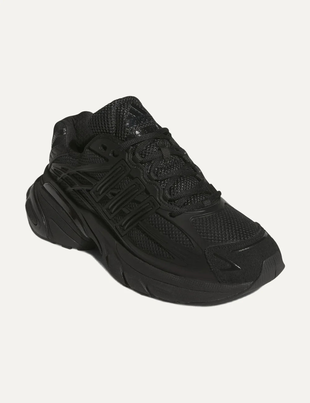 adidas Originals women Adistar XLG 2.0 black mesh sneakers with tonal details angled