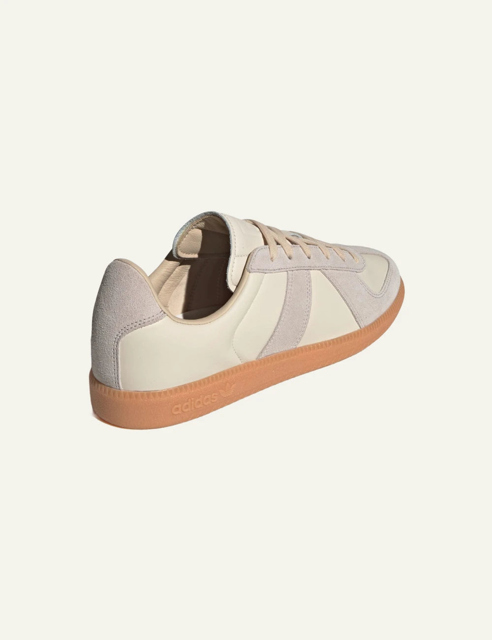 Adidas Originals BW Army men's chalk white leather and suede sneakers back view