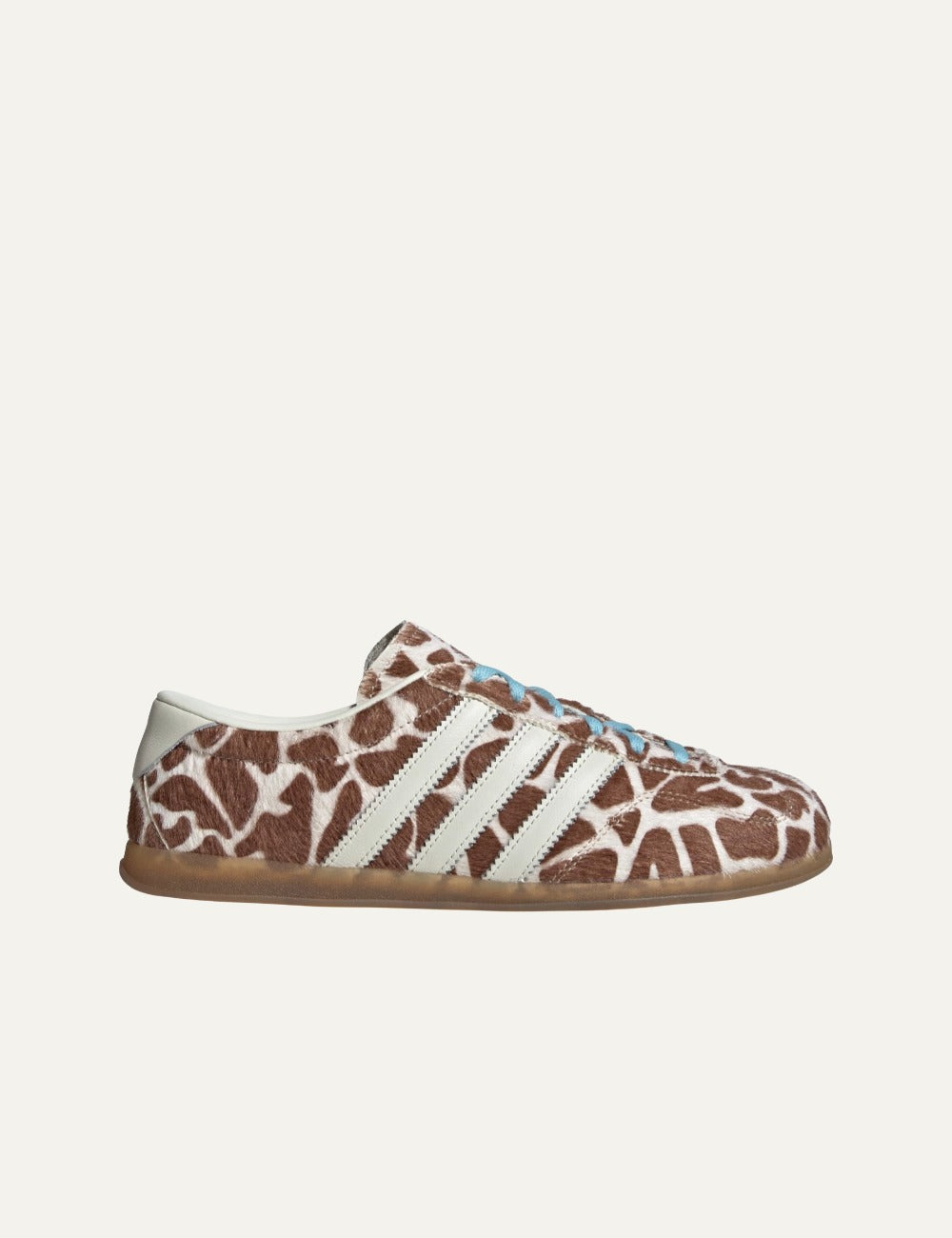 Adidas Gazelle Lo Pro women sneakers giraffe print crystal linen ivory gum standard view