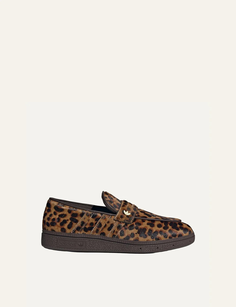 adidas Originals women Handball Spezial leopard print pony hair loafers