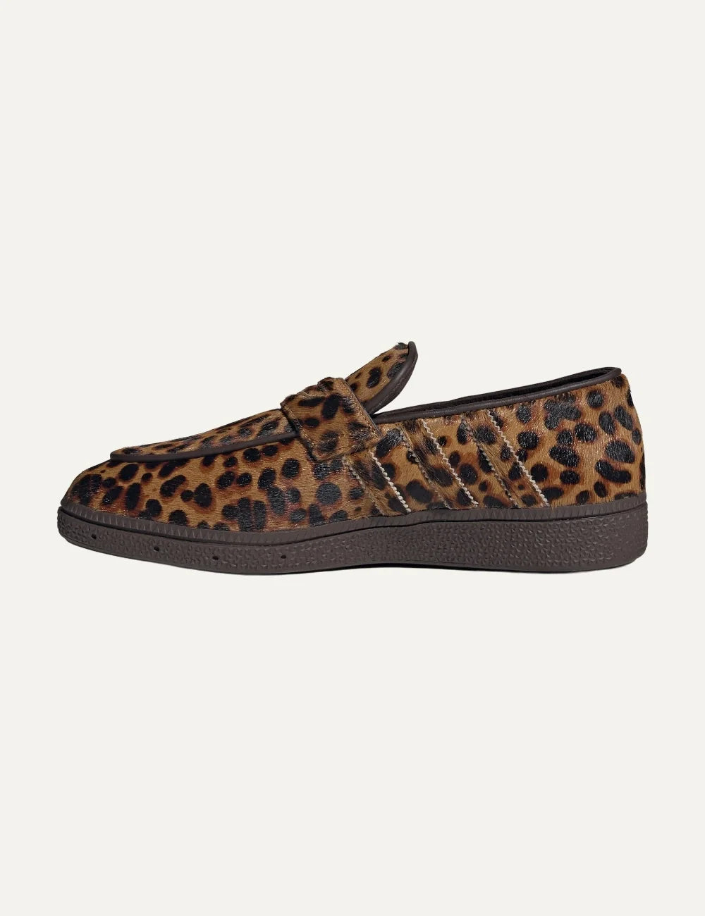 adidas Originals women Handball Spezial leopard print pony hair loafers profile